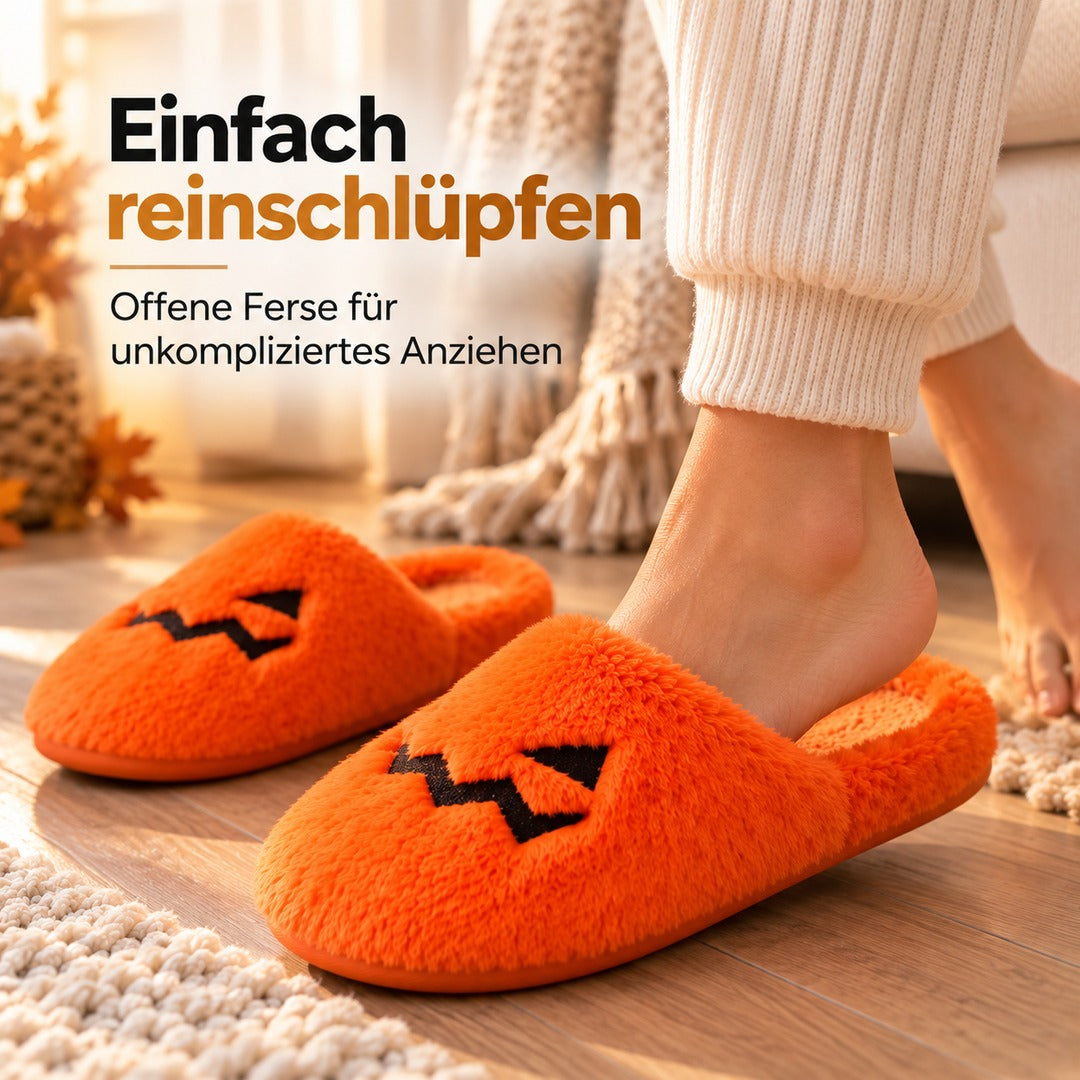 Flesuah Kürbi – Halloween Kürbis-Hausschuhe