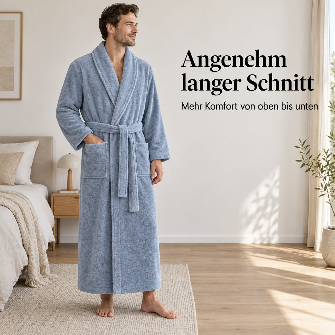 Flesuah Tavero – Herren-Frottee-Bademantel aus Baumwolle