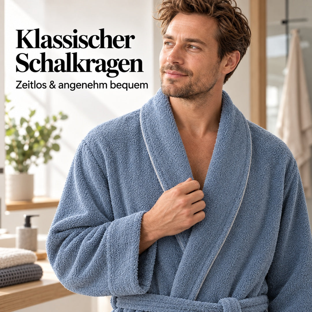 Flesuah Tavero – Herren-Frottee-Bademantel aus Baumwolle