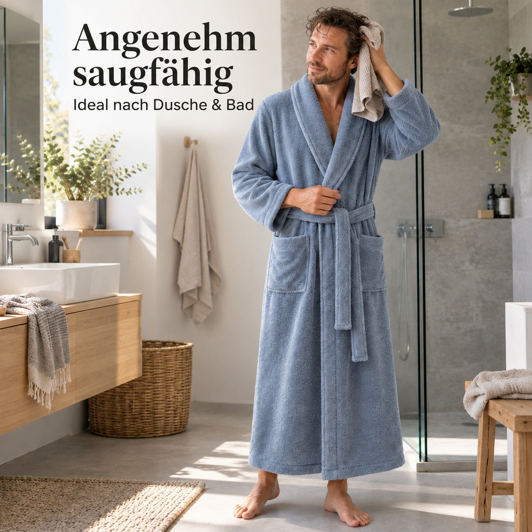 Flesuah Tavero – Herren-Frottee-Bademantel aus Baumwolle