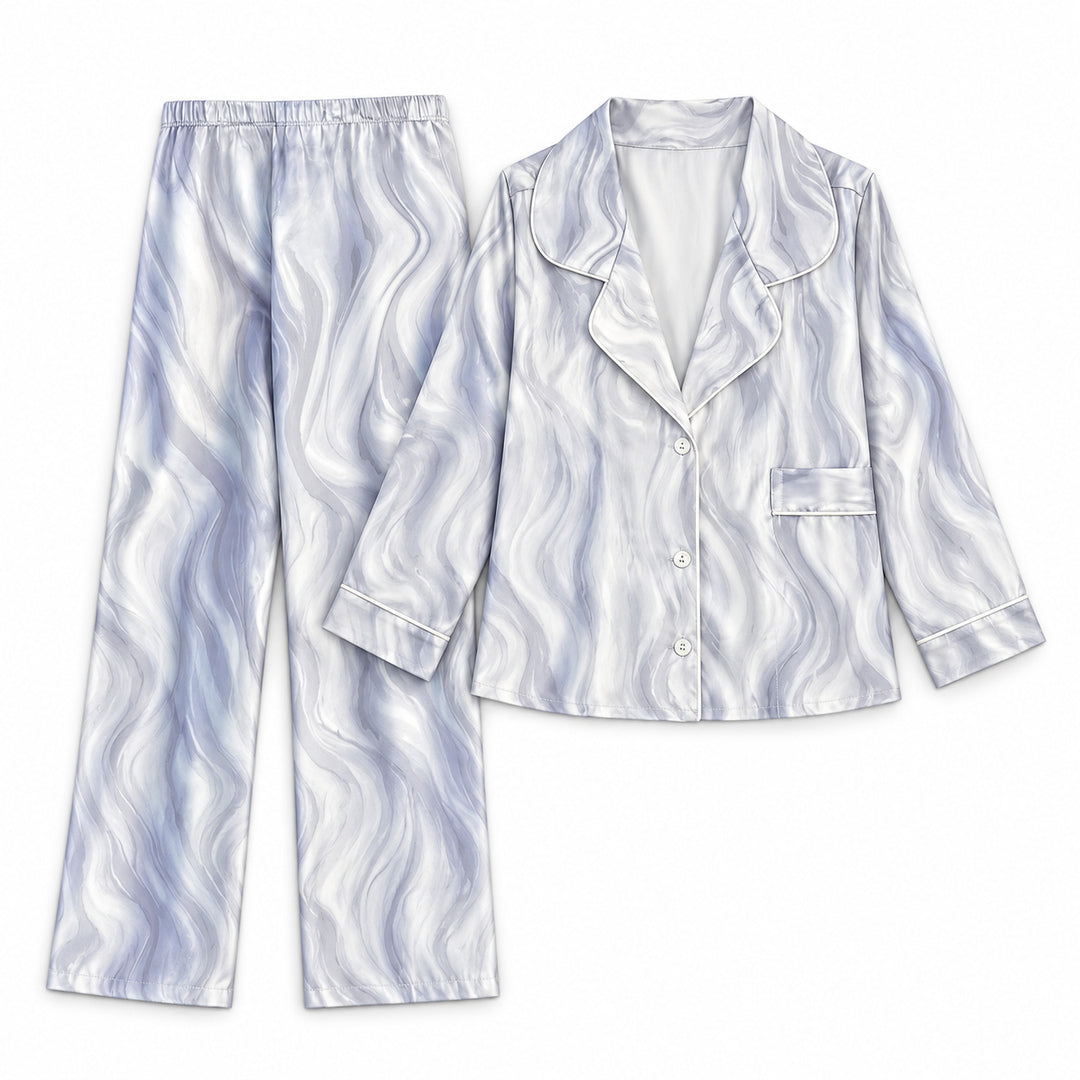 Flesuah Celeste – Elegantes Damen Pyjama-Set in Satinoptik