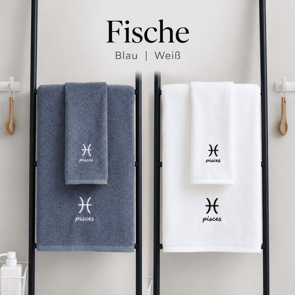 Flesuah Astra – Sternzeichen-Handtuch aus 100 % Baumwolle
