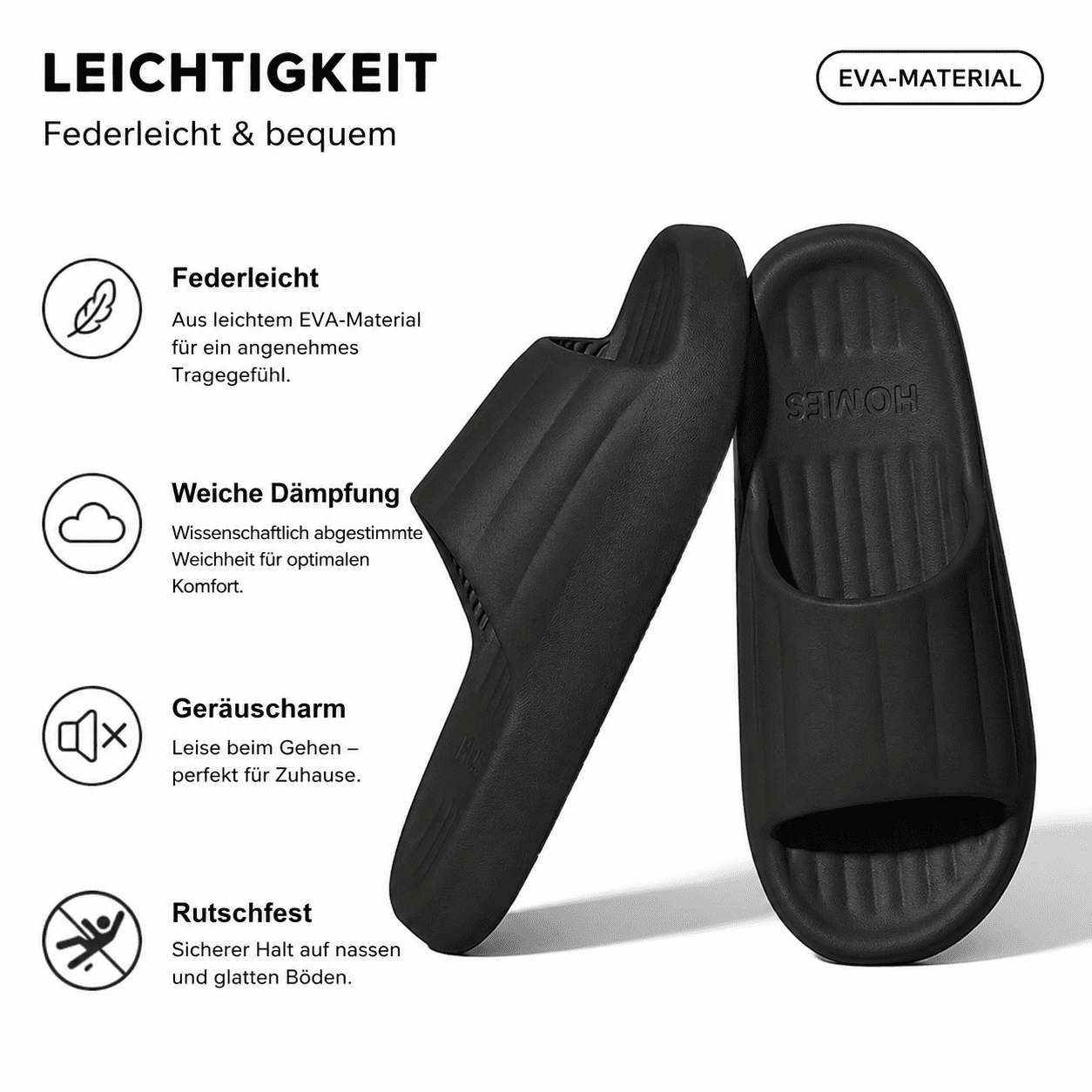 Flesuah Pillow Step - Bequeme EVA-Sandalen für Zuhause und Freizeit