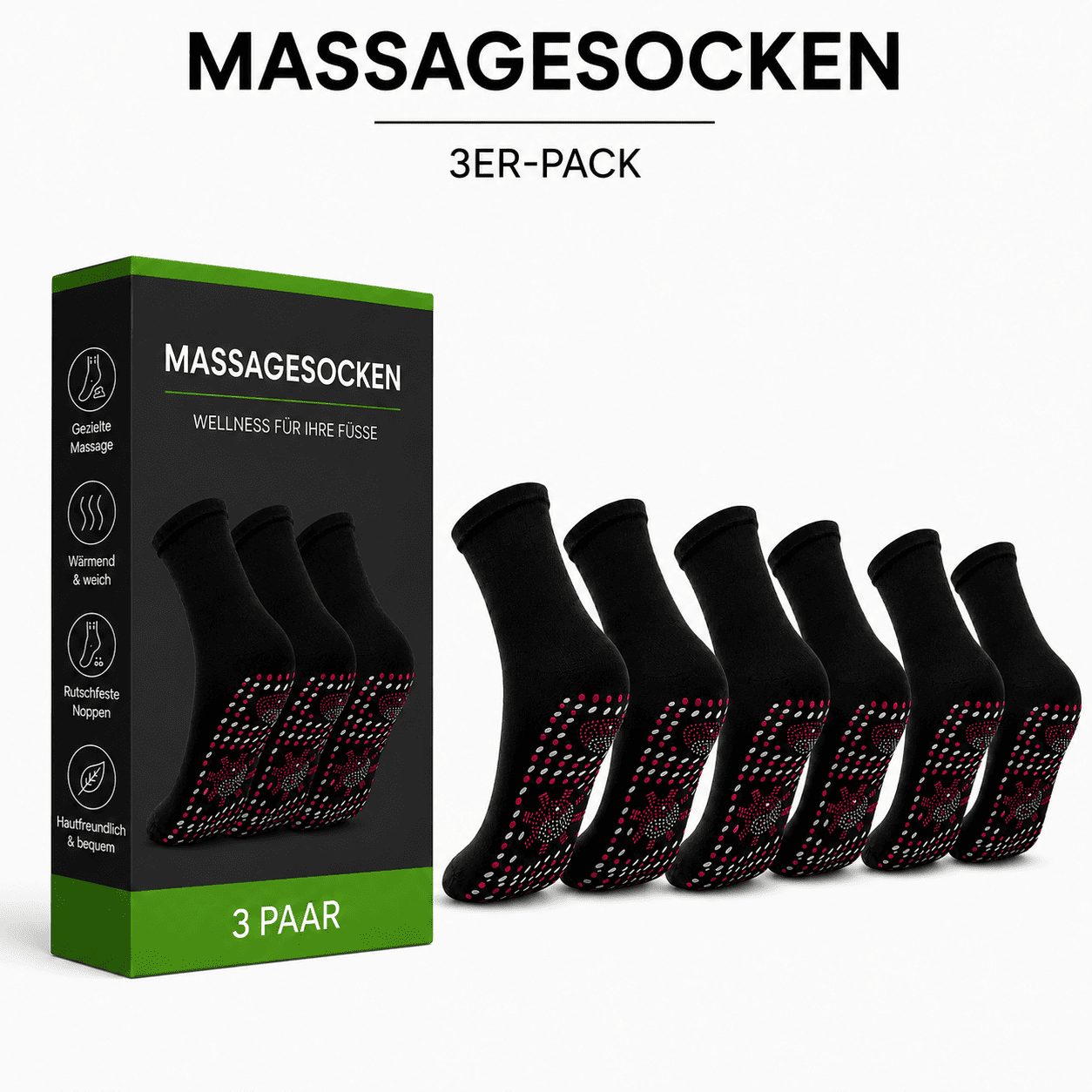 Flesuah ReflexSocks – Massagesocken mit Druckpunkten