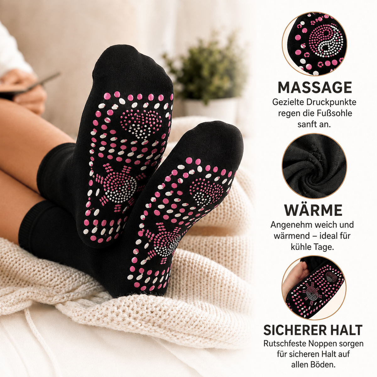 Flesuah ReflexSocks – Socken mit stimulierenden Druckpunkten