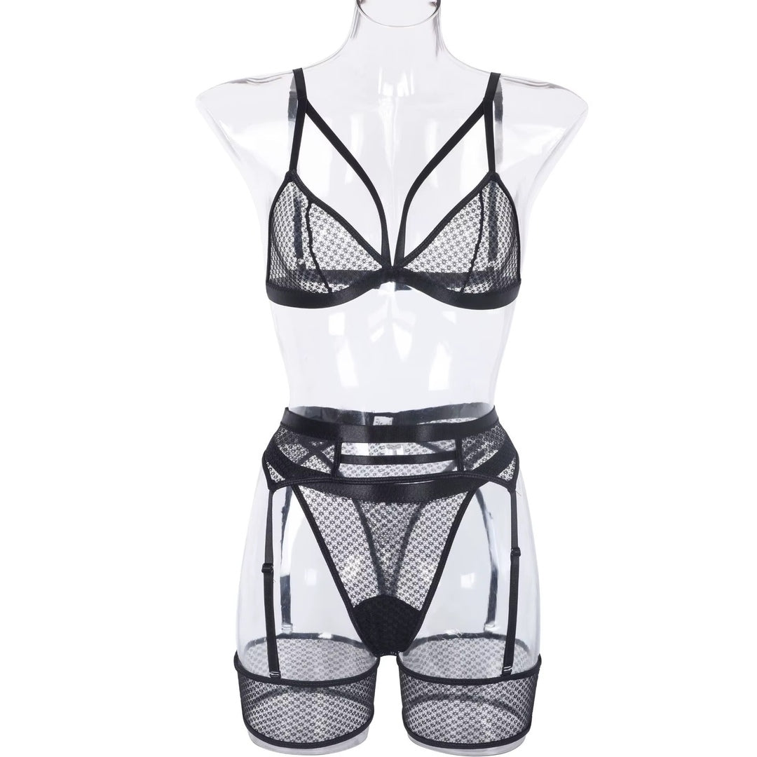 Flesuah Sorella – 3-teiliges Dessous-Set mit Spitze & zarten Trägerdetails
