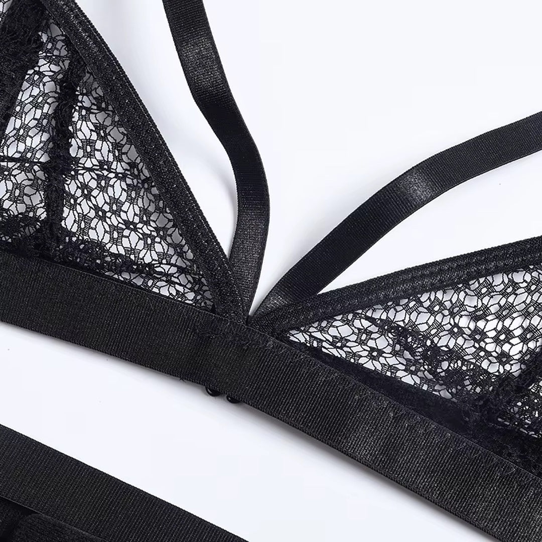 Flesuah Sorella – 3-teiliges Dessous-Set mit Spitze & zarten Trägerdetails