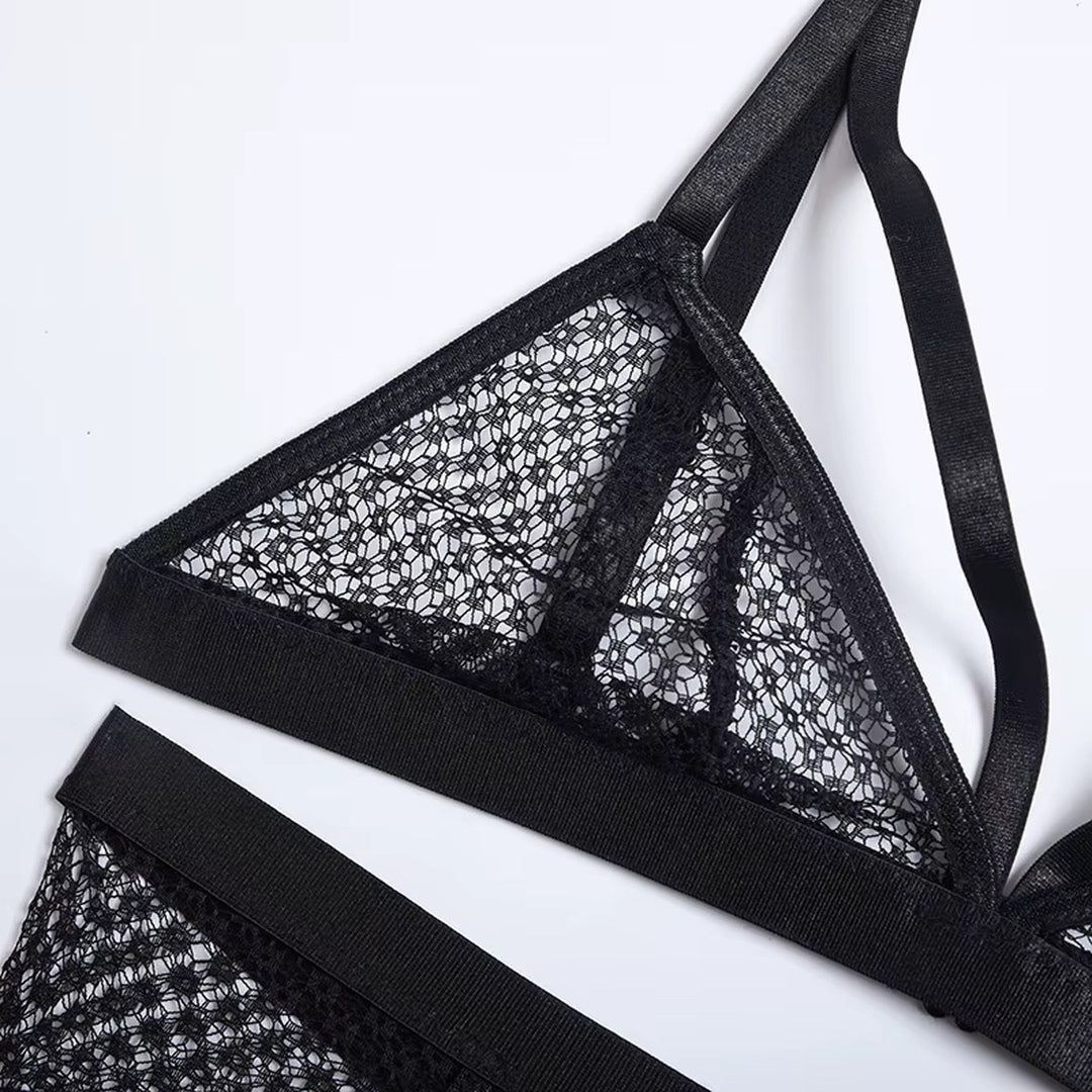 Flesuah Sorella – 3-teiliges Dessous-Set mit Spitze & zarten Trägerdetails