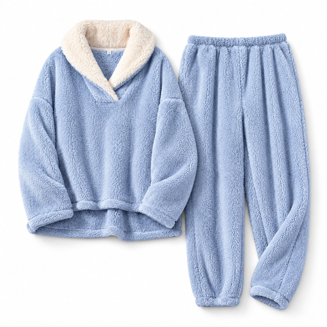 Elvina – Kuscheliger Damen-Pyjama aus Coral Fleece
