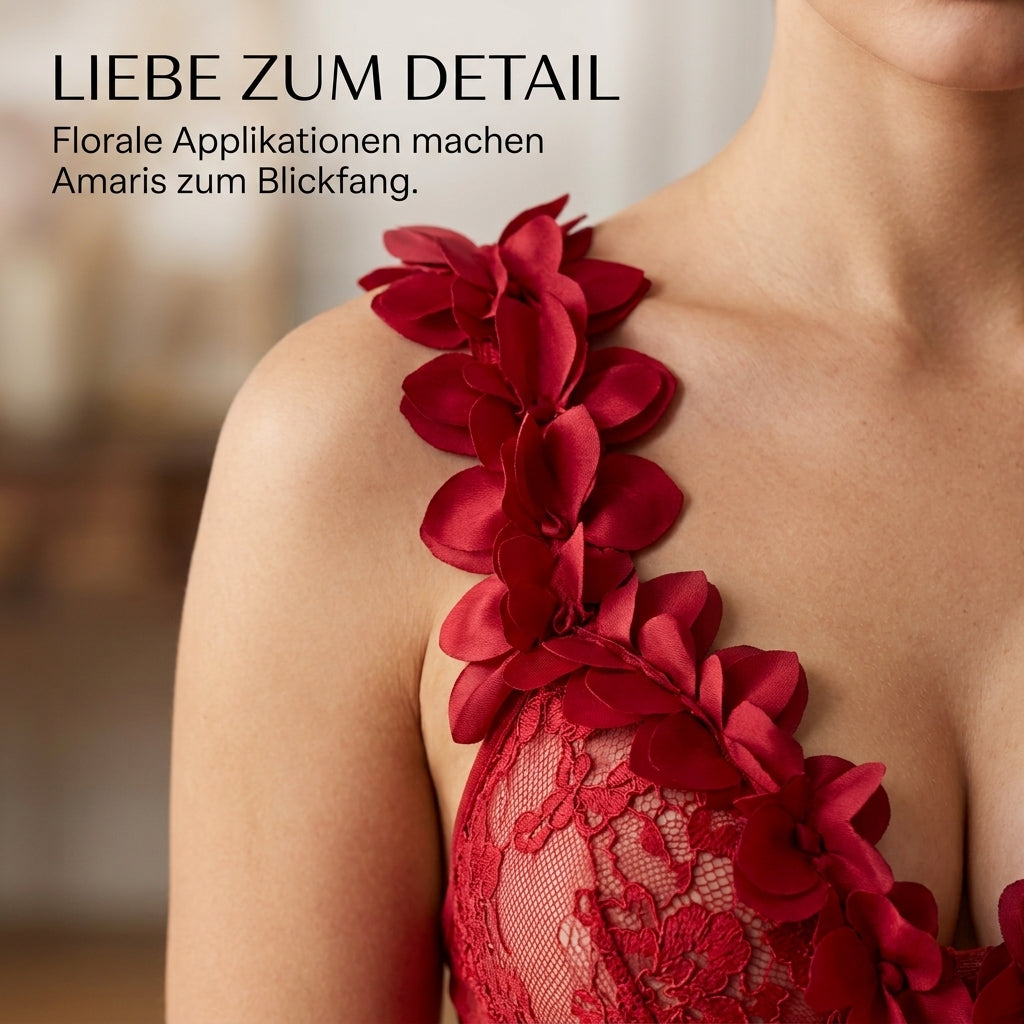 Flesuah Amaris – 2-teiliges Damen Spitzen-Negligé mit Mesh