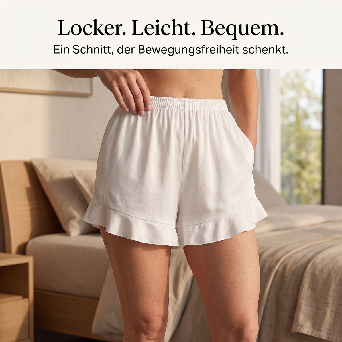 Flesuah Elodie – 4-teiliges Damen Lounge-Set in Satinoptik