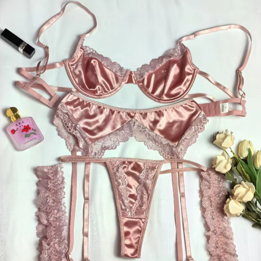 Flesuah Nayara – 3-teiliges Dessous-Set mit Spitze