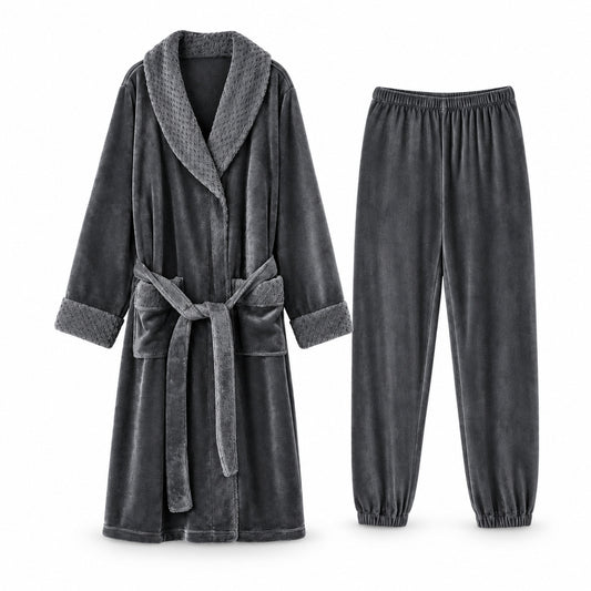 Flesuah Velora – Kuscheliges Bademantel-Set mit Hose