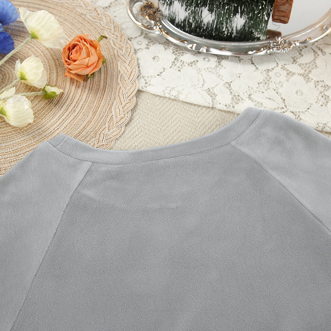 Flesuah Nola – 2-teiliges Damen-Pyjama-Set in Samtoptik