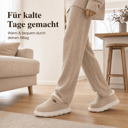 Flesuah Chalet Cluff - Kuschelweiche Hausschuhe mit sicherer Sohle