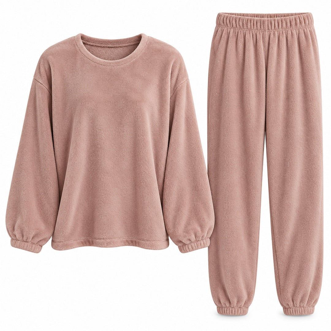 Livia – Kuscheliges Damen-Lounge-Set in Fleeceoptik