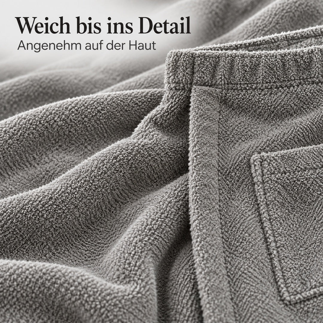 Flesuah Savo – Herren-Saunatuch mit Klettverschluss & Tasche