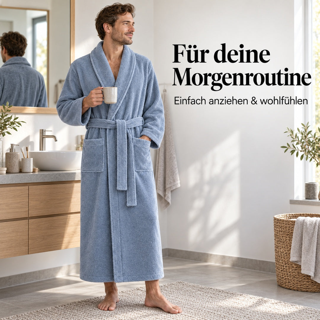 Flesuah Tavero – Herren-Frottee-Bademantel aus Baumwolle