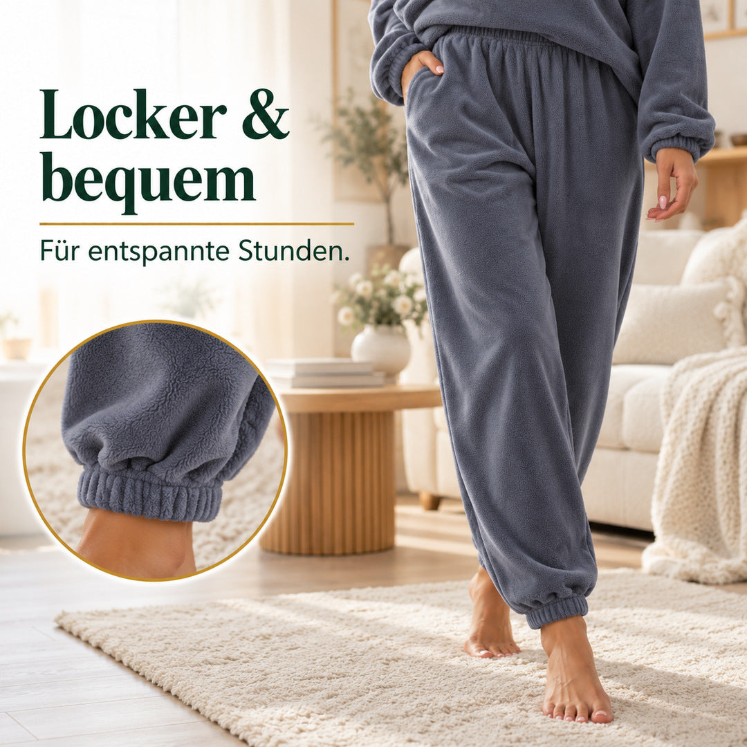 Livia – Kuscheliges Damen-Lounge-Set in Fleeceoptik