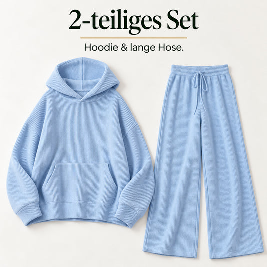 Nika – Damen-Lounge-Set mit Kapuze & weiter Hose