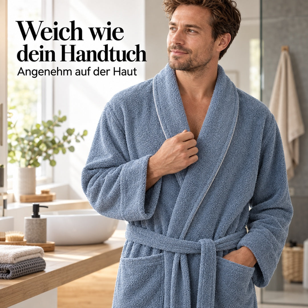 Flesuah Tavero – Herren-Frottee-Bademantel aus Baumwolle