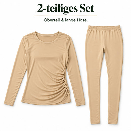Amira – Damen-Lounge-Set mit seitlicher Raffung