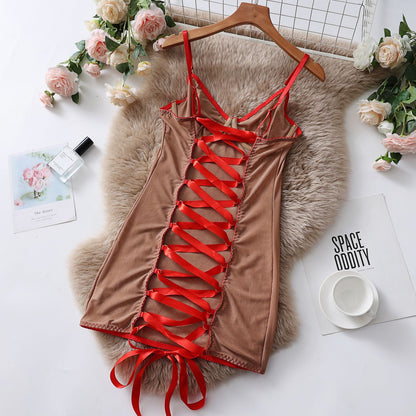 Flesuah Nayela – Transparentes Damen-Nachtkleid aus Mesh