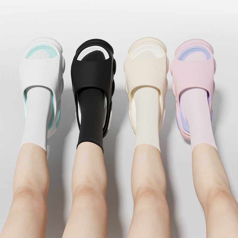 Flesuah CloudStep - Bequeme Plateau-Sommerschuhe mit Komfortsohle