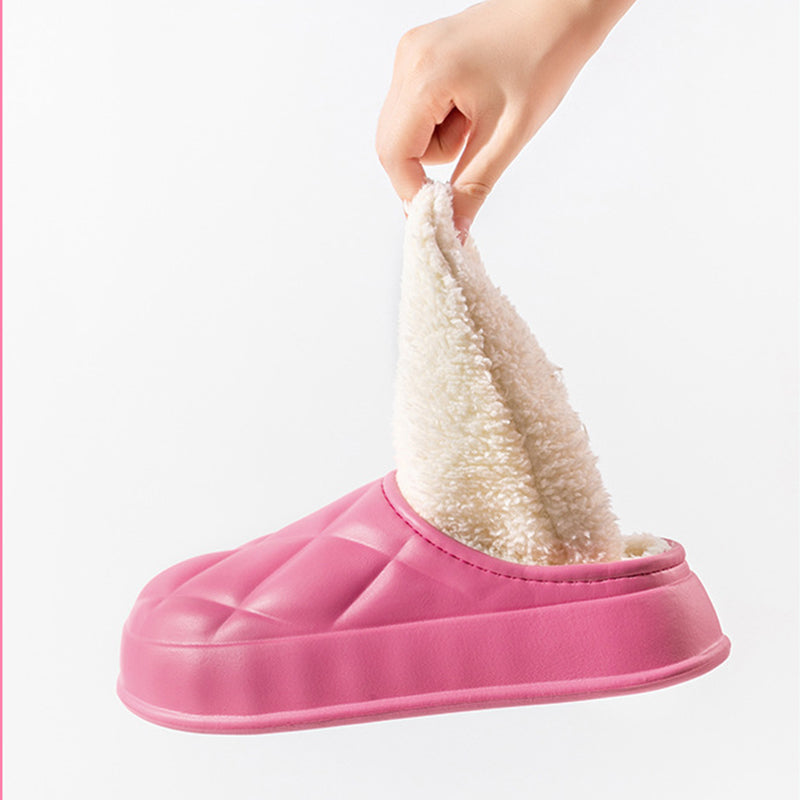Flesuah Terrace Ultra - Wasserdichte Teddy-Hausschuhe