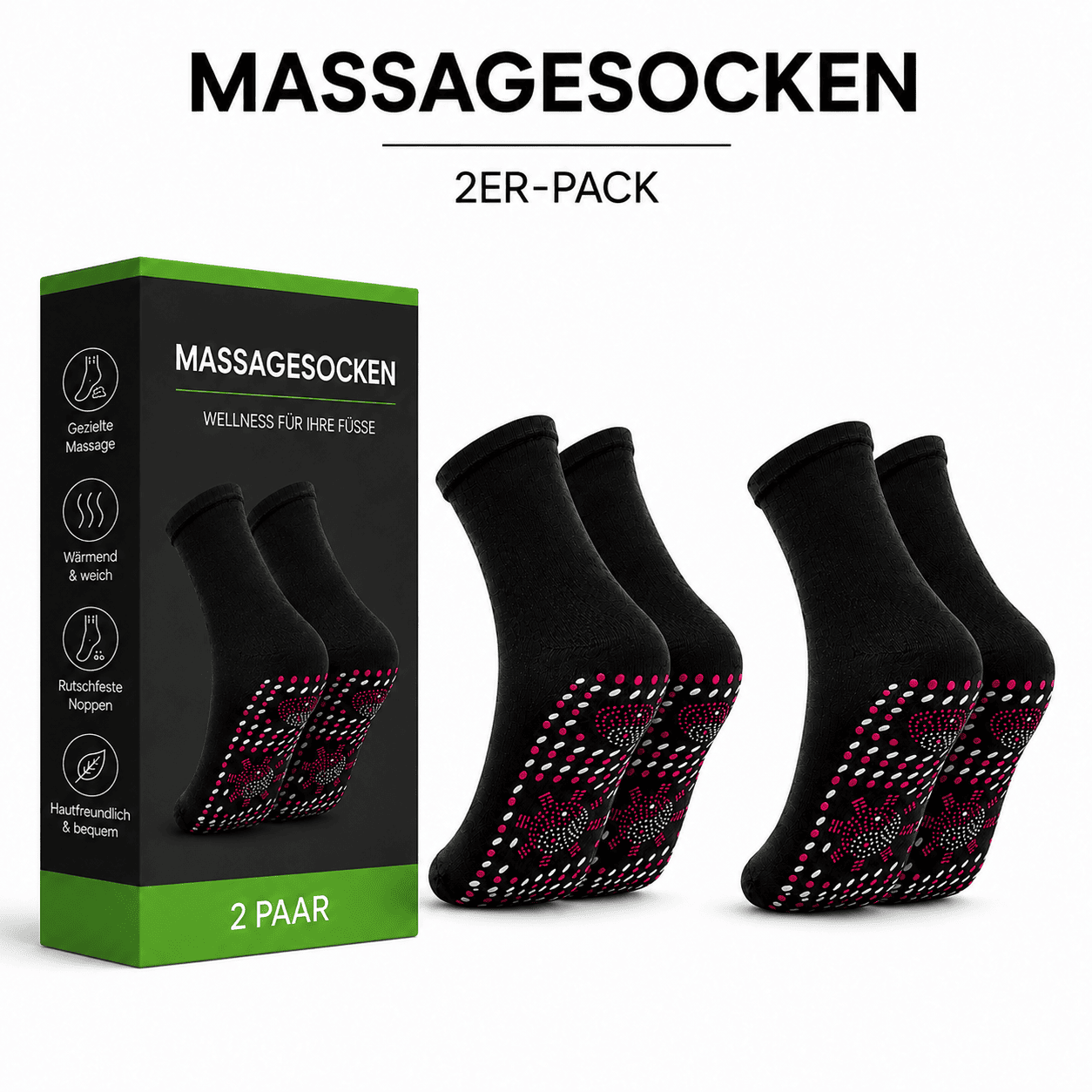 Flesuah ReflexSocks – Massagesocken mit Druckpunkten
