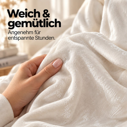 Flesuah Alina – Weiches Damen Lounge-Set in Veloursoptik mit One-Shoulder-Detail & weiter Hose