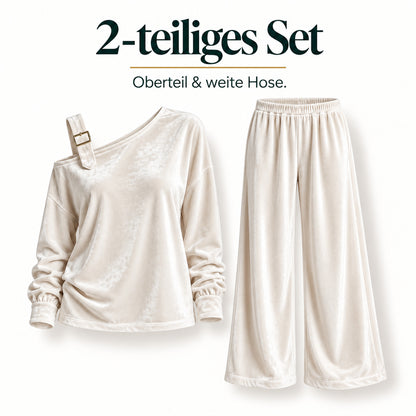 Alina – Damen-Lounge-Set mit One-Shoulder-Detail