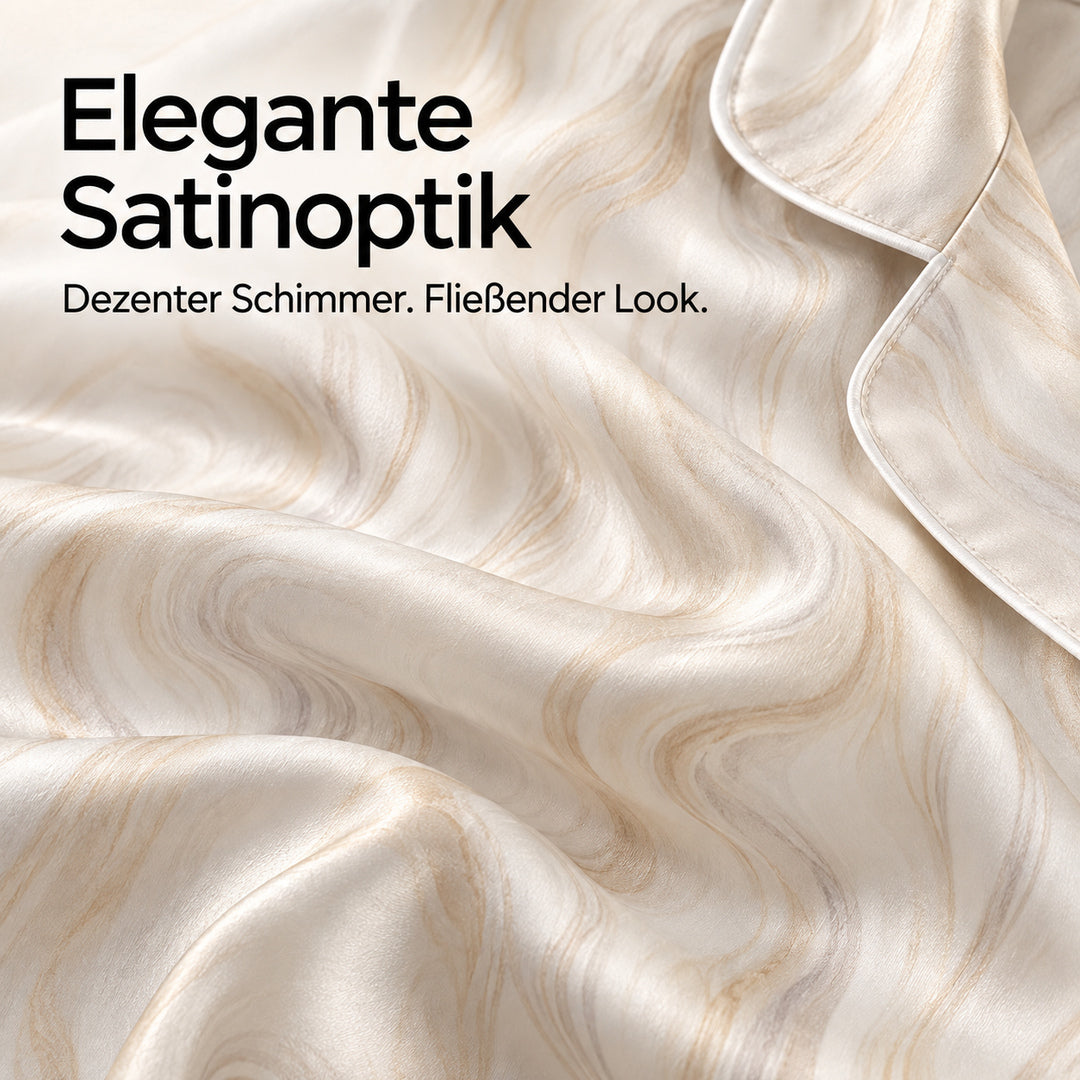 Flesuah Celeste – Elegantes Damen Pyjama-Set in Satinoptik