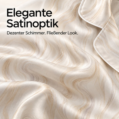 Flesuah Celeste – Elegantes Damen Pyjama-Set in Satinoptik