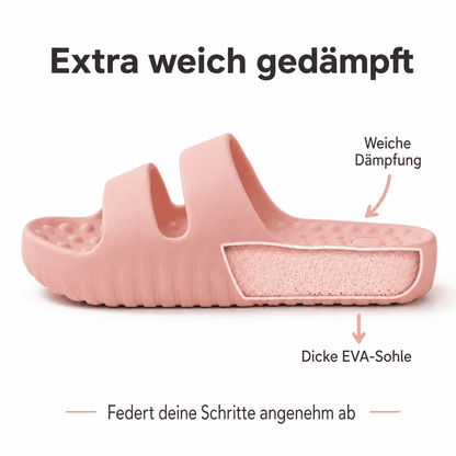 Flesuah Relaxis - Massage-Slides mit dicker Komfortsohle