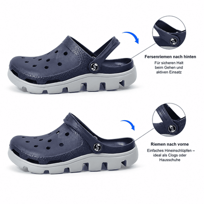 Flesuah Clogs Classic - Leichte Clogs mit verstellbaren Riemen