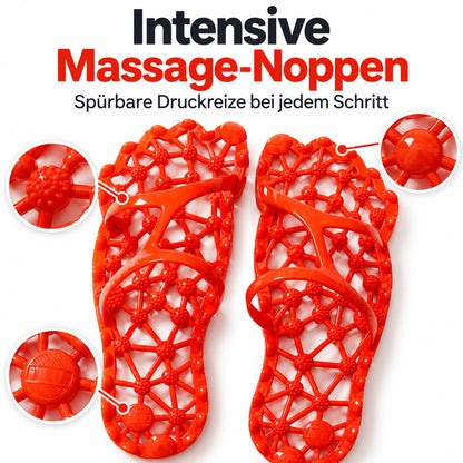 Flesuah Reflexa – Offene Massage-Hausschuhe mit Noppen