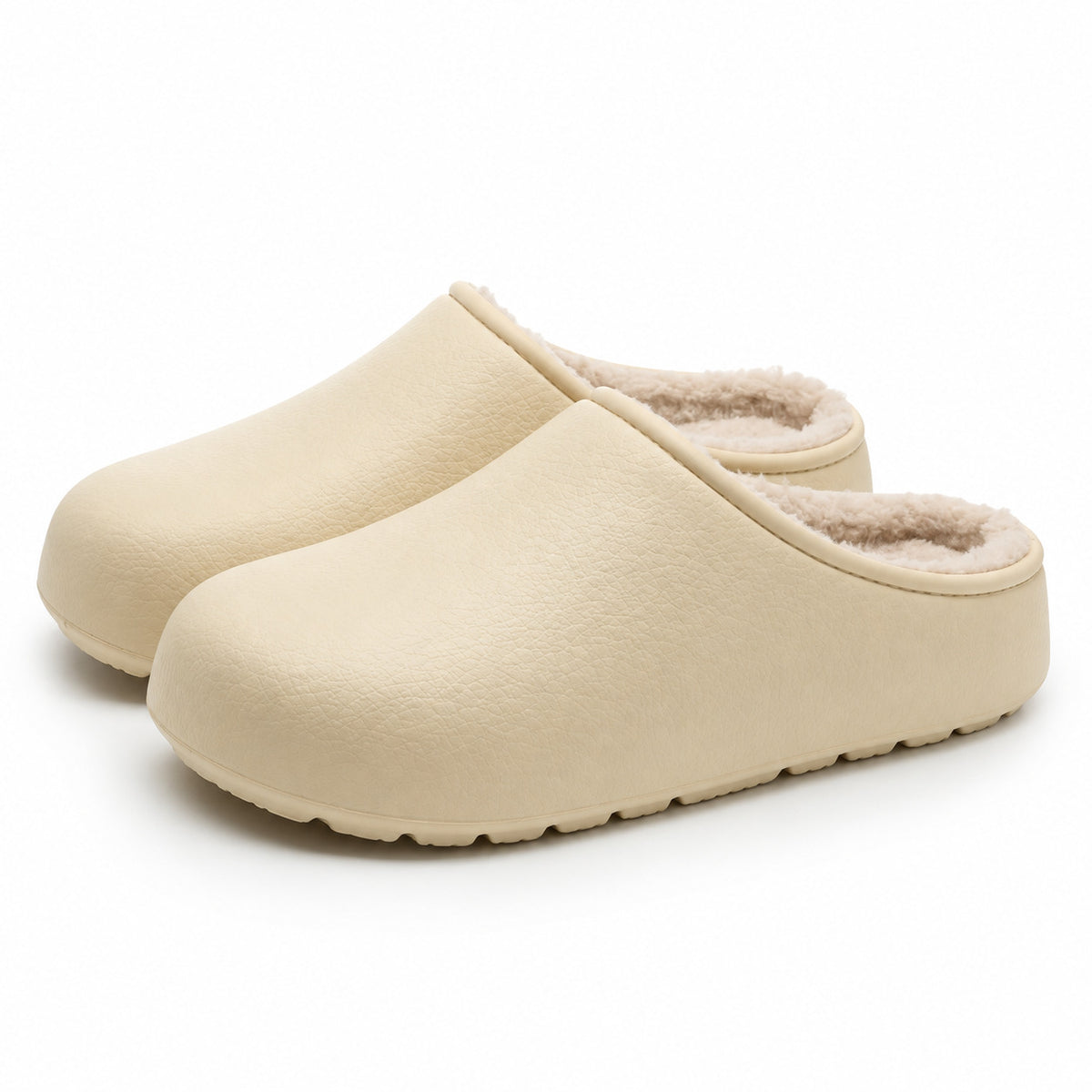 Flesuah Terrace Comfort - Kuschelige Clogs für drinnen & draußen mit Teddyfutter