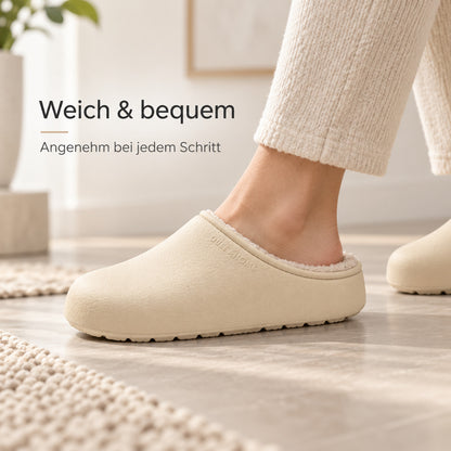 Flesuah Terrace Comfort - Kuschelige Clogs für drinnen & draußen mit Teddyfutter