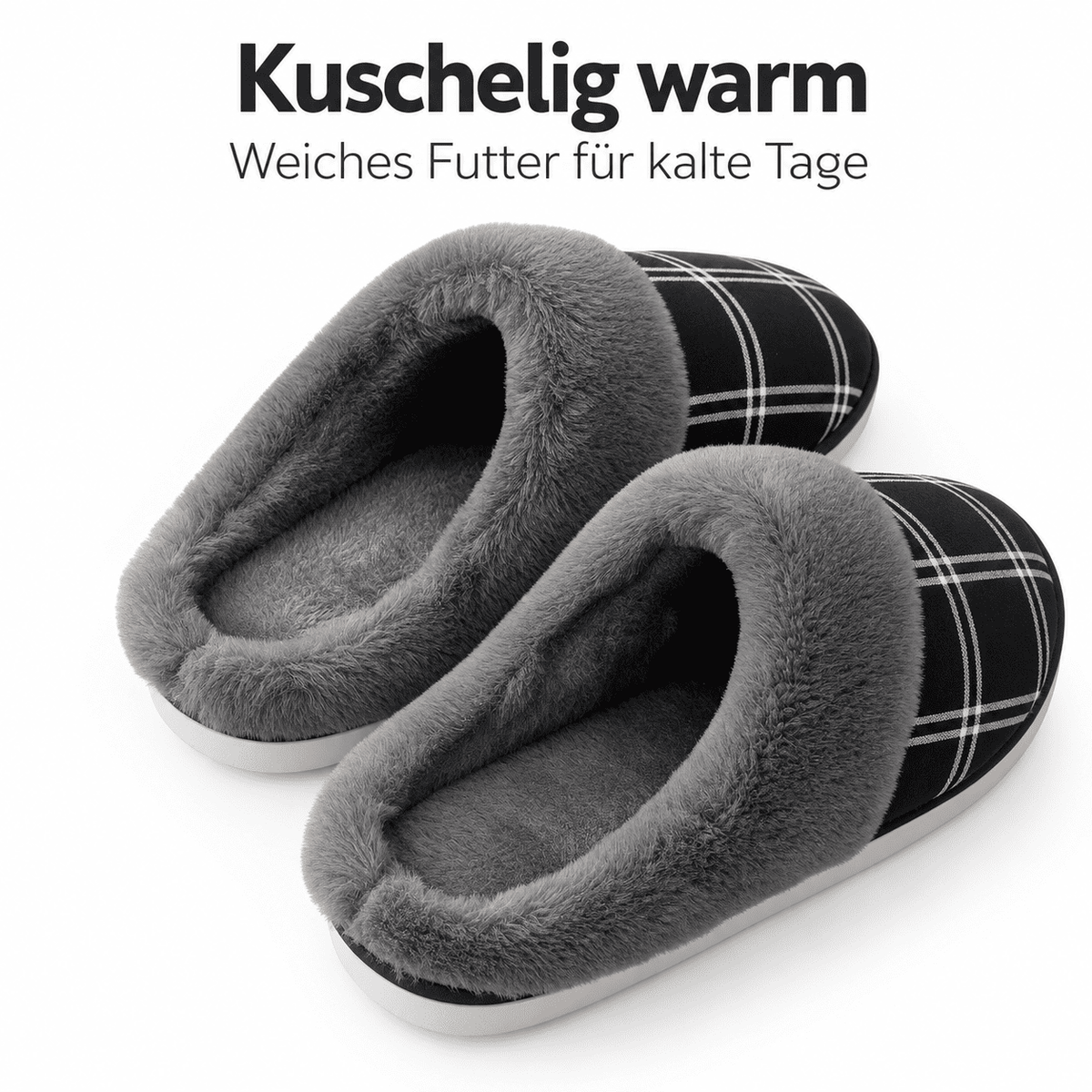 Flesuah Slides - Bequeme Pantoffeln mit rutschfester Sohle