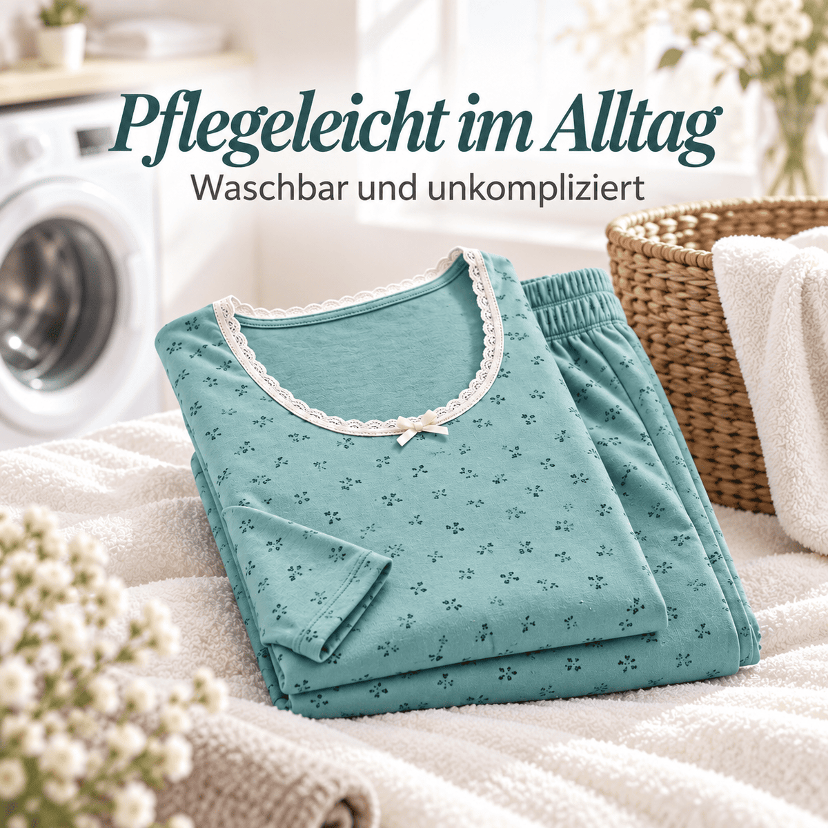 Flesuah Flora – Damen Lounge-Set mit Blumenprint