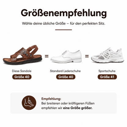 Flesuah Mareno – Herren Sandalen aus Kuhleder für Alltag & Freizeit