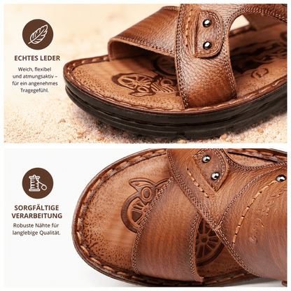 Flesuah Mareno – Herren Sandalen aus Kuhleder für Alltag & Freizeit