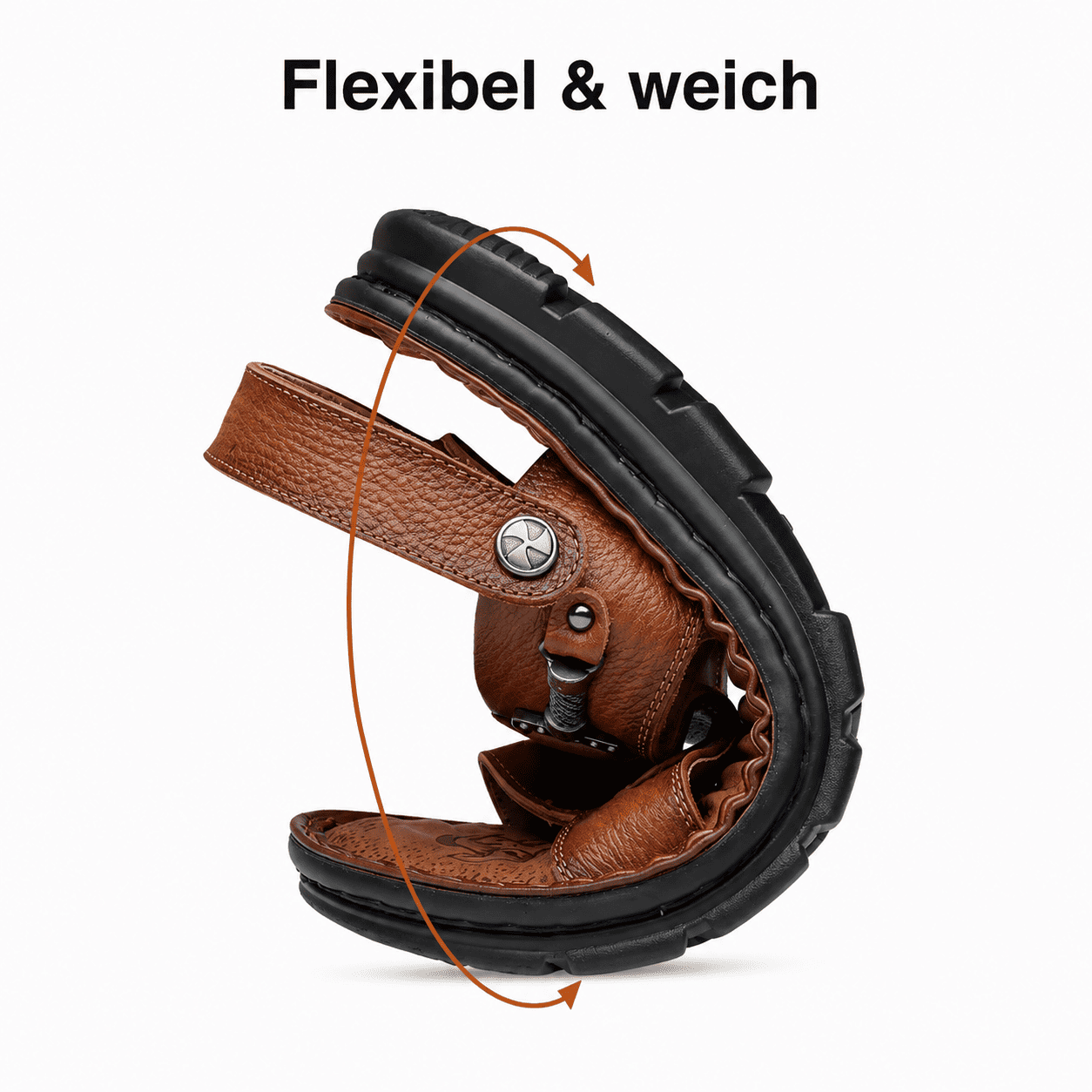 Flesuah Mareno – Herren Sandalen aus Kuhleder für Alltag & Freizeit