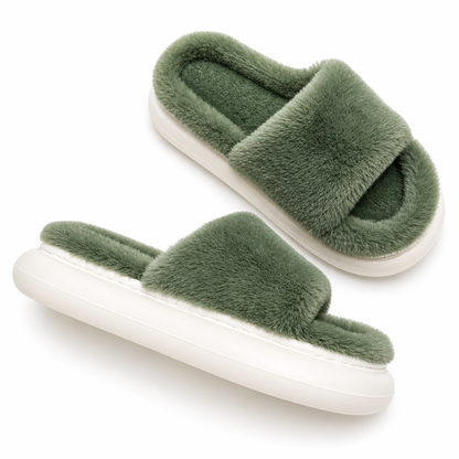 Flesuah Maison Slide - Dickes Wollschuhwerk mit Kuschel Komfort gefüttert