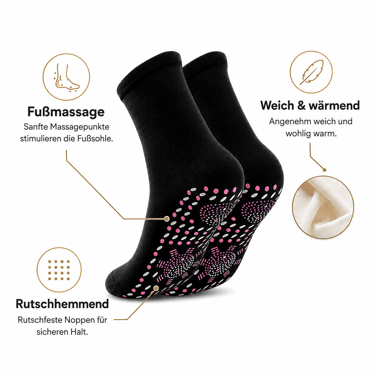 Flesuah ReflexSocks – Socken mit stimulierenden Druckpunkten