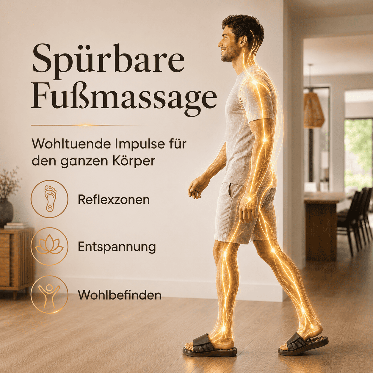 Flesuah ReflexMax - Intensive Massage-Hausschuhe