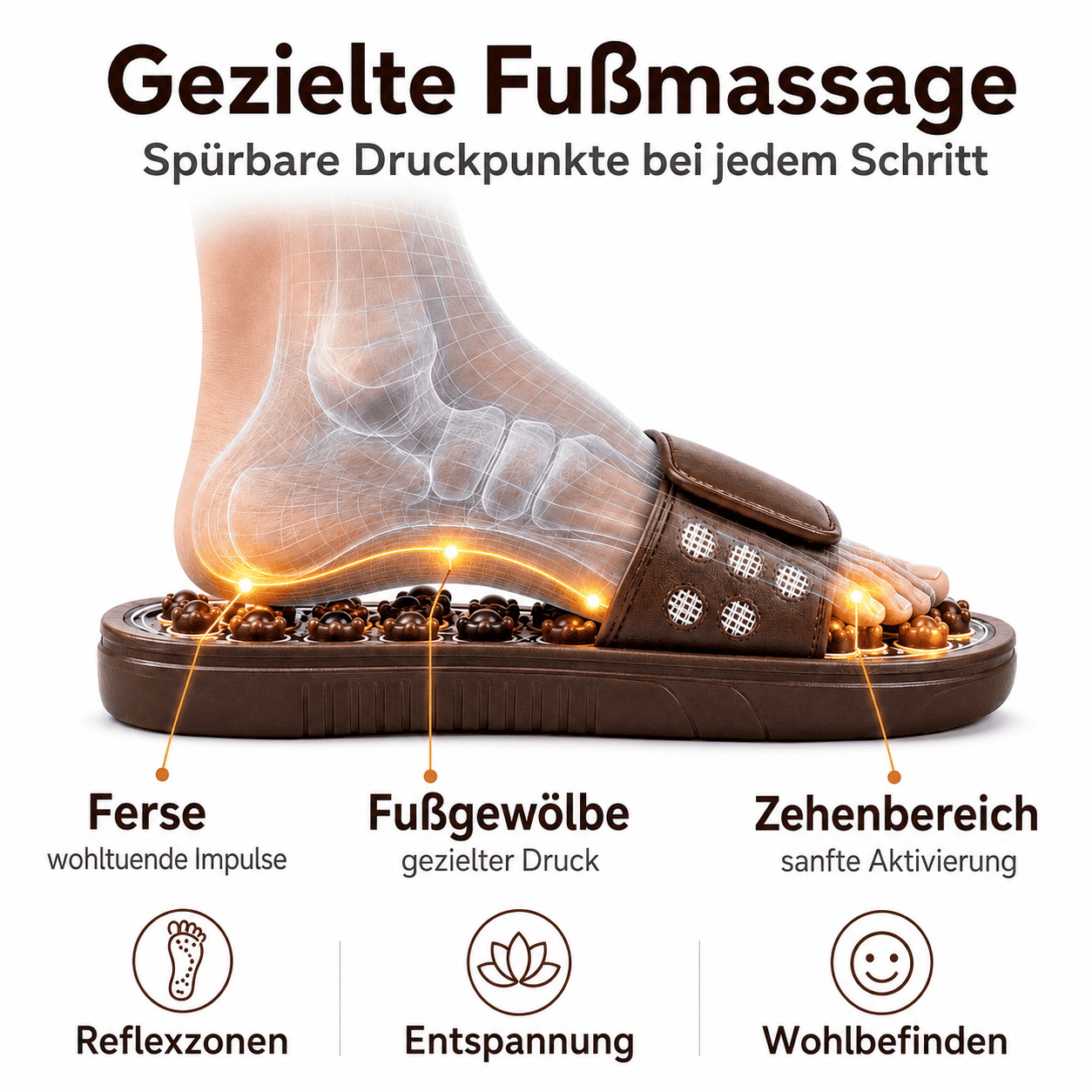 Flesuah ReflexMax - Intensive Massage-Hausschuhe