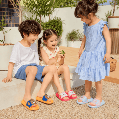 Flesuah Cartoon Badesandalen - Bequeme Slides für Jungen und Mädchen