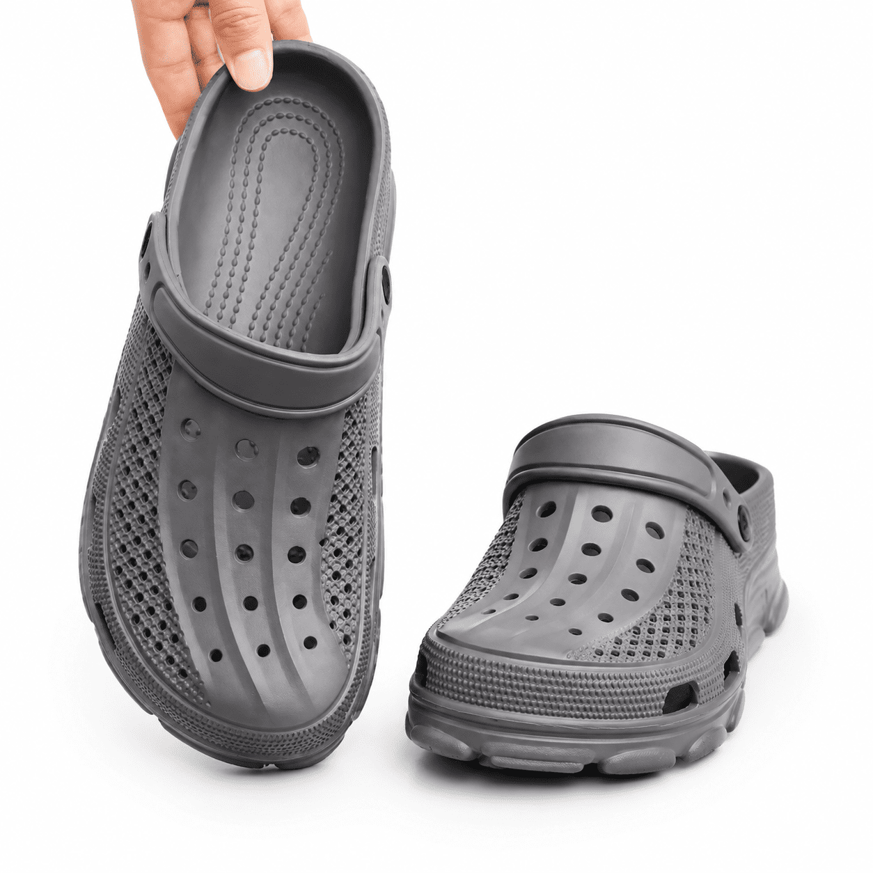 Flesuah Clogs Max - Orthopädische Clogs mit verstellbaren Riemen